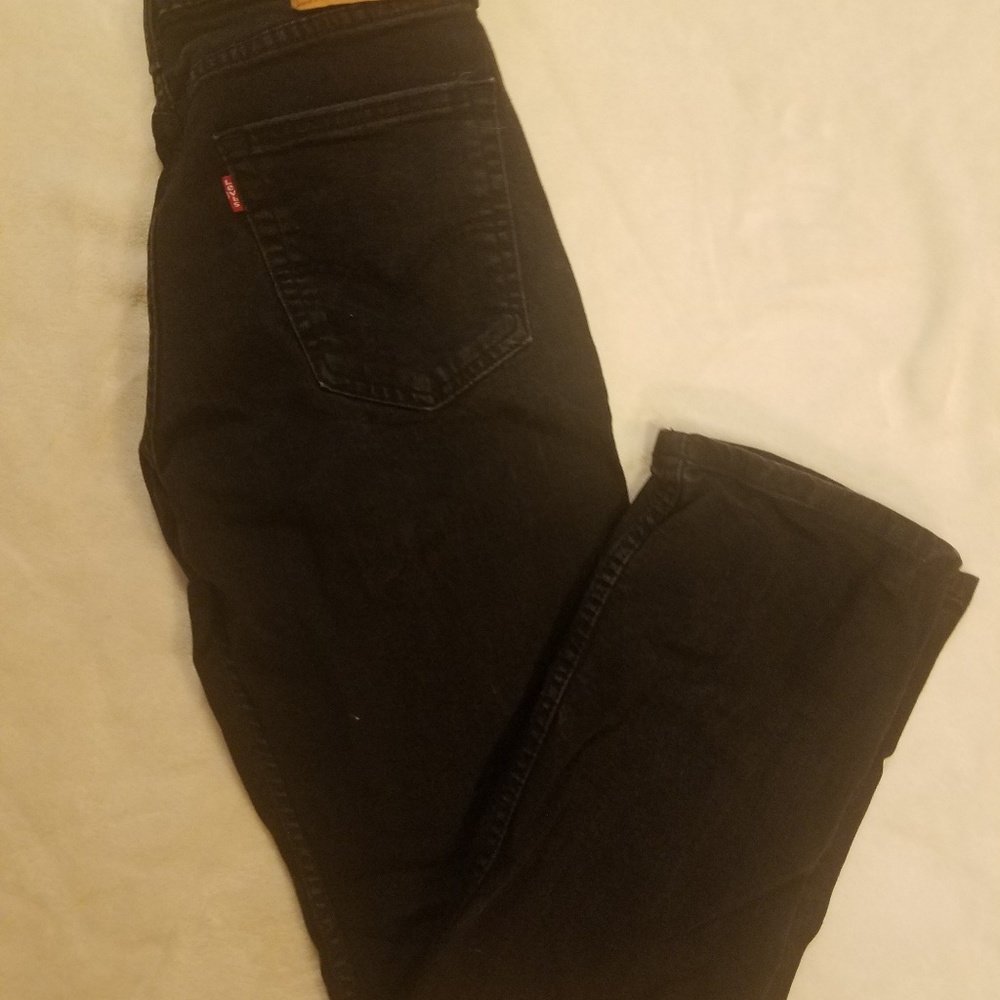 Mens Black Levi Jeans